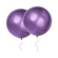 36 inch chroom paarse ballon